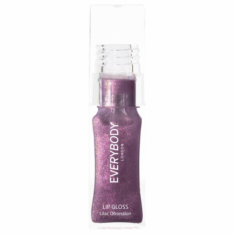 Everybody London Shimmer Lip Gloss Lilac Obsession, paarse glitter lipgloss, foto 3 van 3