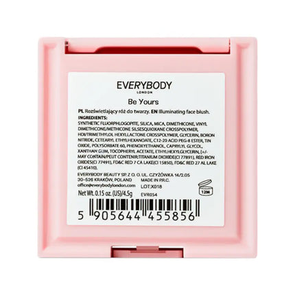 Everybody London Valentines Blush Be Yours GWP