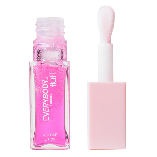 Everybody London X Fluff Peptide Lip Oil Pink Rush