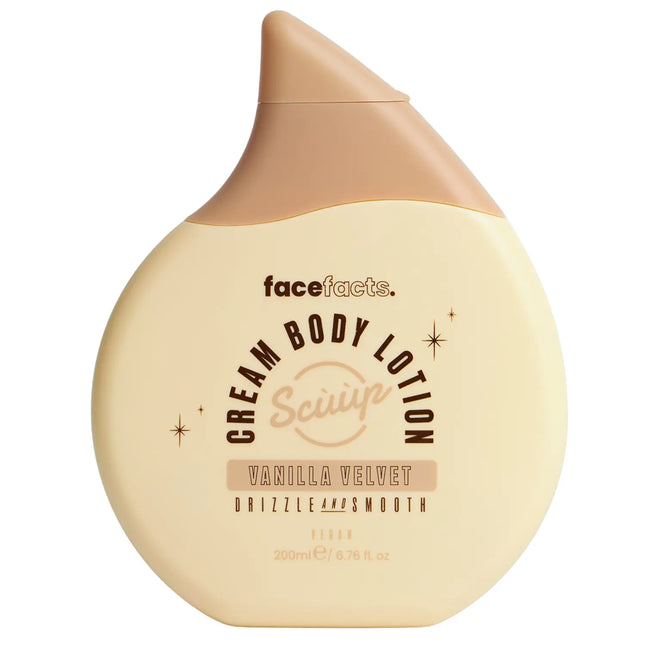 Face Facts Scuup Cream Body Lotion Vanilla Velvet