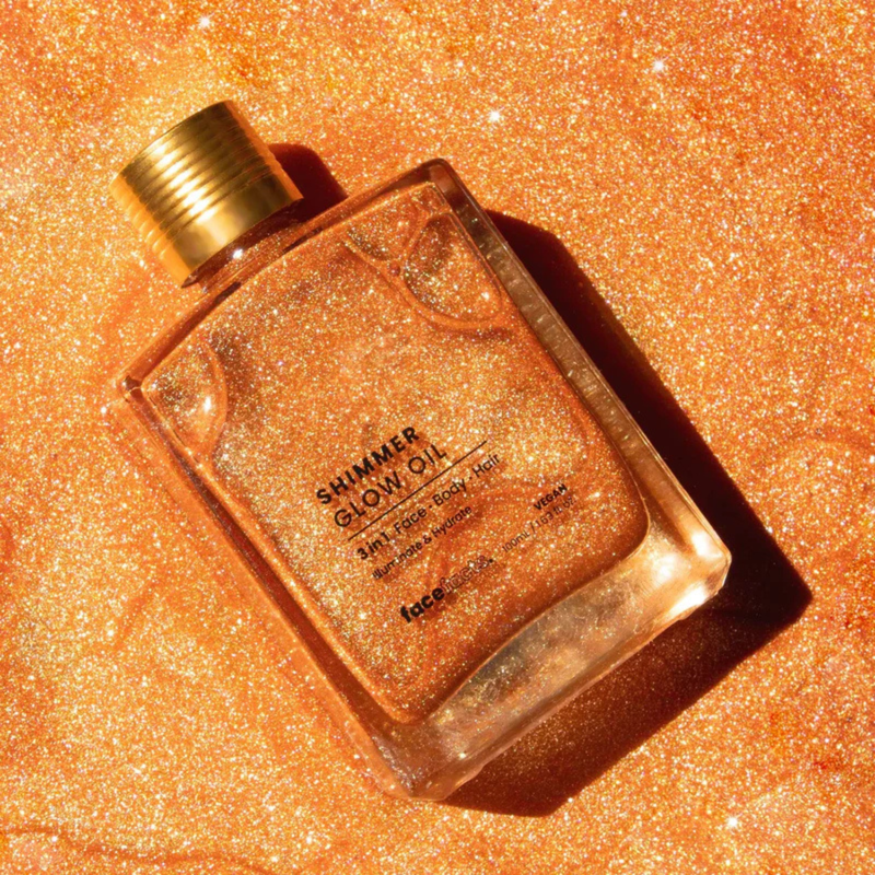 Face Facts Shimmer Glow Oil Gold