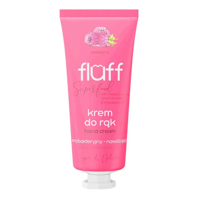 Fluff Hand Cream Antibacterial & Moisturizing Raspberry