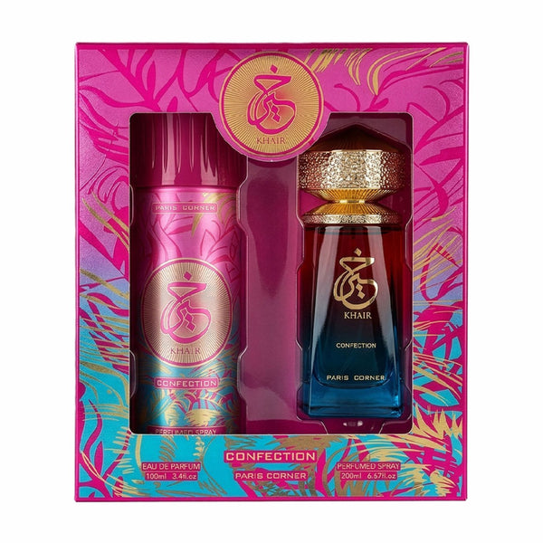 Fragrance World Khair Confection Eau De Parfum + Deodorant Spray Set