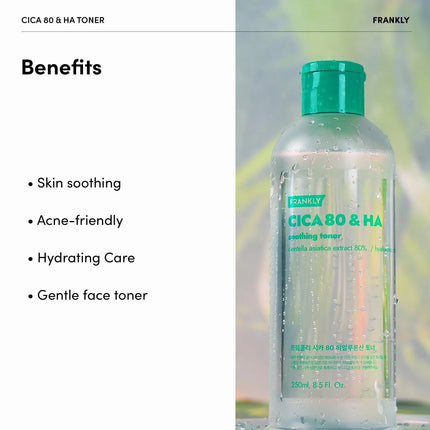 FRANKLY Cica 80% & Hyaluronic Acid Toner