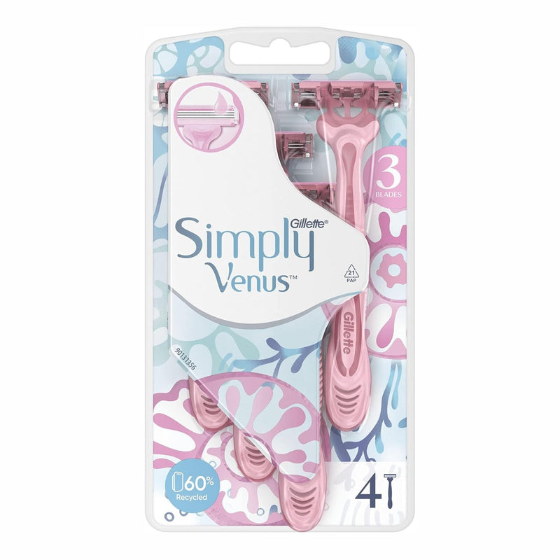 Gillette Disposable Razors Simply Venus 3 4 Pack