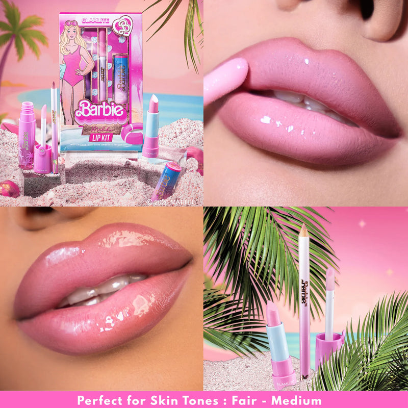 Glamlite x Barbie Malibu Lip Kit