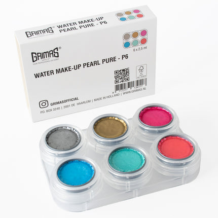 Grimas Water Make-up Pearl Pure Palette P6