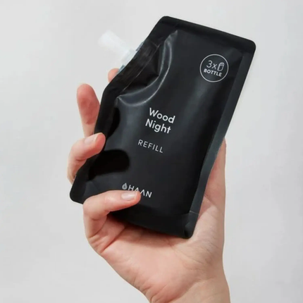 Haan Hydrating Hand Sanitizer Wood Night Refill