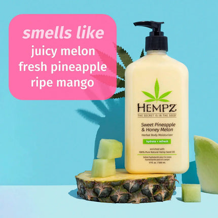 Hempz Sweet Pineapple & Honey Melon Herbal Body Moisturizer 500 ml.
