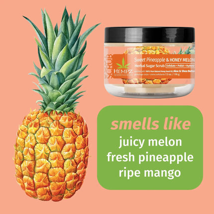 Hempz Sweet Pineapple & Honey Melon Herbal Body Scrub