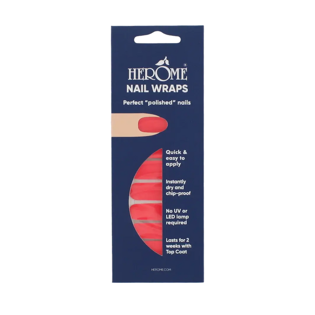 Herôme Nail Wraps Hot Pink