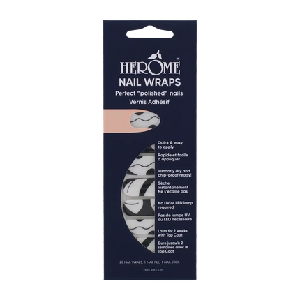 Herôme Nail Wraps Noir Lines