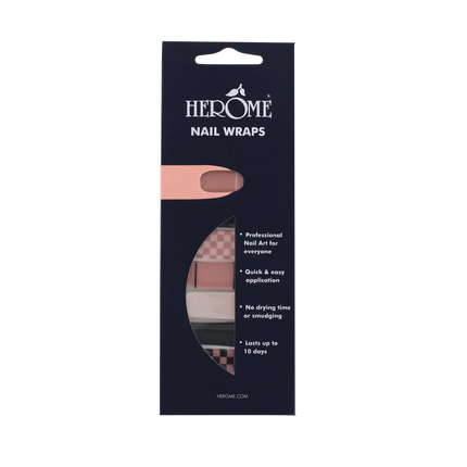 Herôme Nail Wraps Vintage Pink Pattern