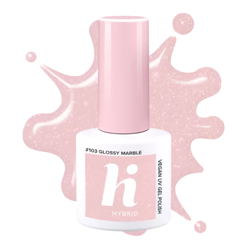 Hi Hybrid 103 Glossy Marble UV Gel Polish