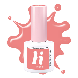 Hi Hybrid 377 Courageous Coral UV Gel Polish