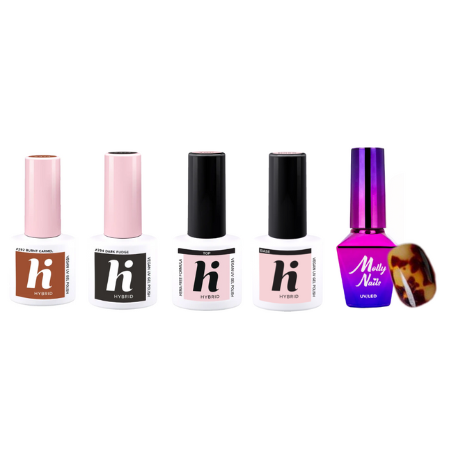 Hi Hybrid Tortoise Nails Set