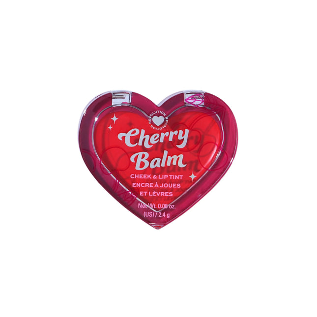 I Heart Revolution Midnight Cherry Balm Cheek & Lip Blush Red Glacé