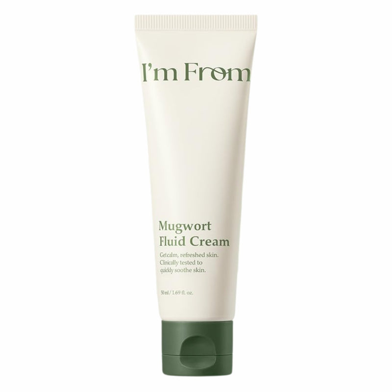I'm From Mugwort Fluid Cream, lichte gezichtscrème met mugwort extract voor kalmering en hydratatie