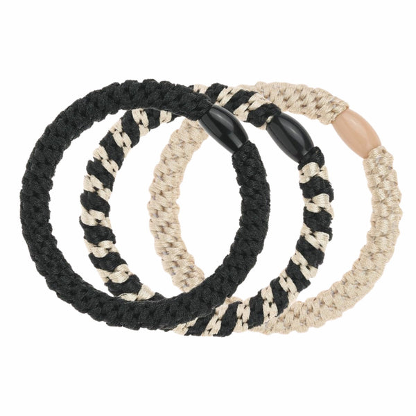 Invisibobble Twistar Classical Braids, set van 3 geweven haarelastiekjes