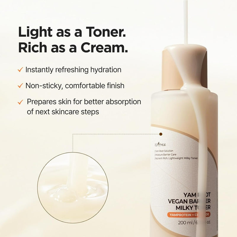 Isntree Yam Root Vegan Barrier Milky Toner
