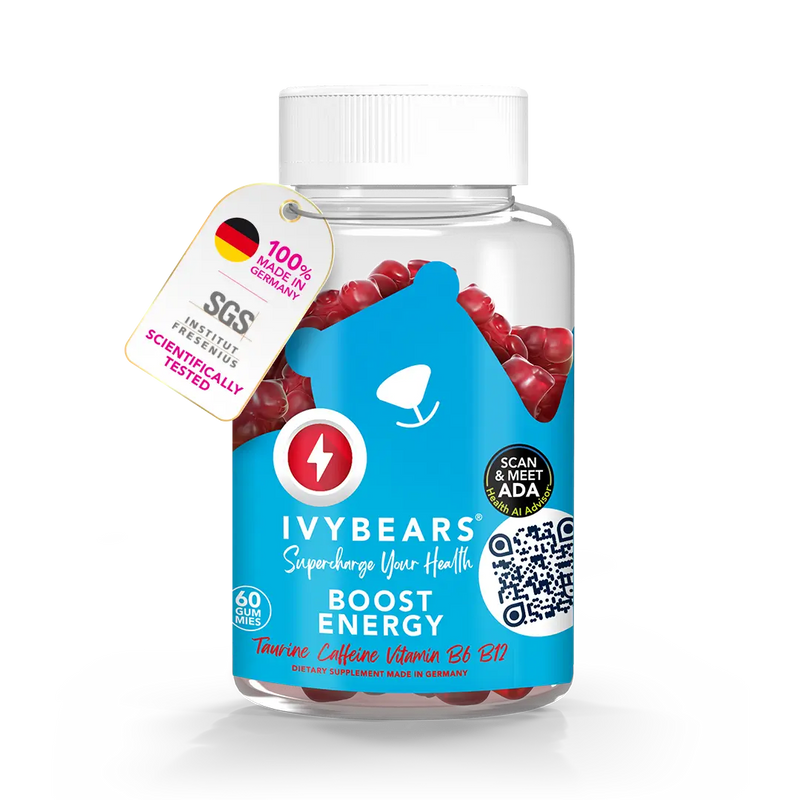 Ivy Bears Apple Cider Vinegar, appelciderazijn gummies met granaatappelsap en rode biet.