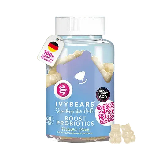 Ivy Bears Boost Probiotics, fruitige probiotica gummies voor dagelijks gebruik