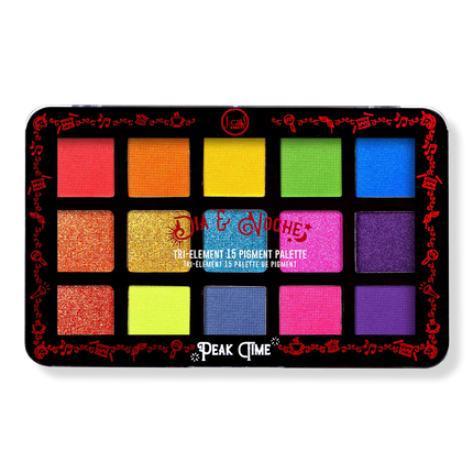 J.Cat Beauty Dia And Noche Tri Element 15 Pigment Palette Peak Time
