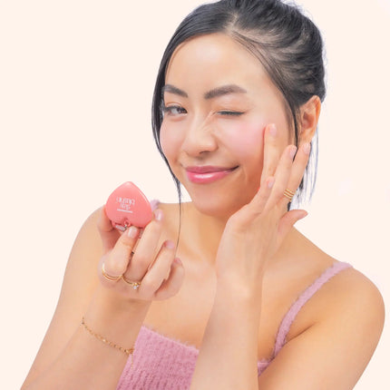 Kara Beauty Stay Blushin! Lip and Cheek Cream Blush Keychain Berry Red