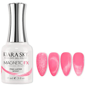 Kiara Sky Magnetic Soak-off Gel Polish Pink Luster