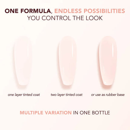 Kiara Sky Tinted Rubber Top Coat Cashmere Delight