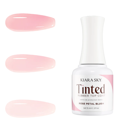 Kiara Sky Tinted Rubber Top Coat Rose Petal Blush