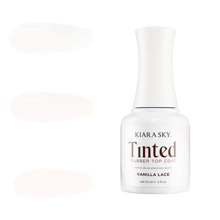 Kiara Sky Tinted Rubber Top Coat Vanilla Lace