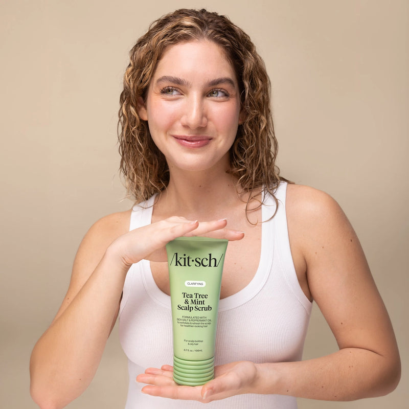Kitsch Clarifying Tea Tree & Mint Scalp Scrub voor een schone hoofdhuid, foto 4 van 4