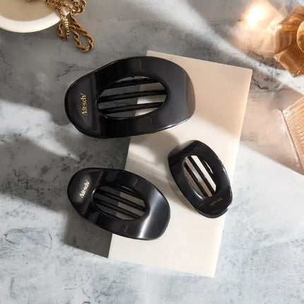 Kitsch Flat Cloud Clip Black Small