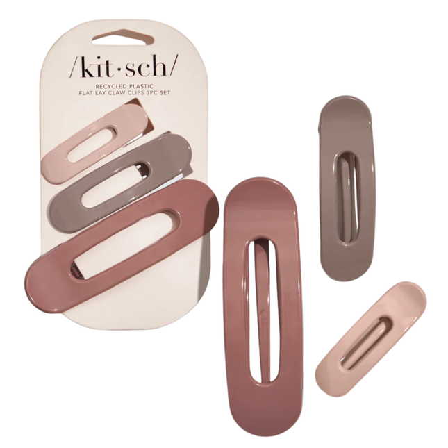 Kitsch Flat Lay Claw Clip 3pc Terracotta