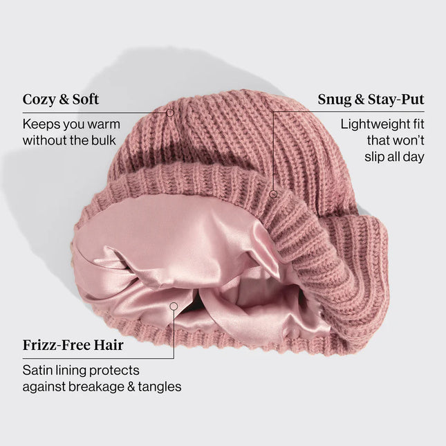 Kitsch Glazey™ Satin Lined Beanie Blush
