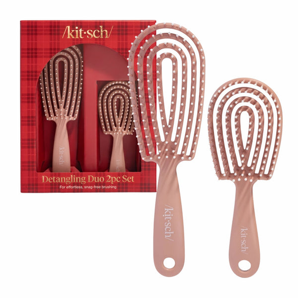 Kitsch Holiday Detangling Duo 2pc Set Terracotta 1