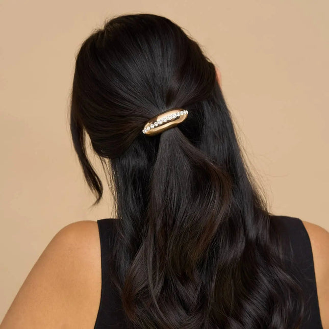 Kitsch Holiday Metal Rhinestone Cloud Cuff