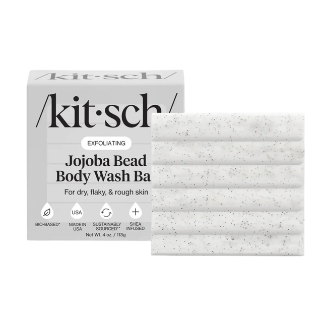 Kitsch Jojoba Bead Exfoliating Body Wash Bar