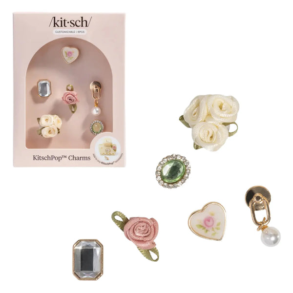 Kitsch Kitschpop Charms 6pc Set Vintage Ivory