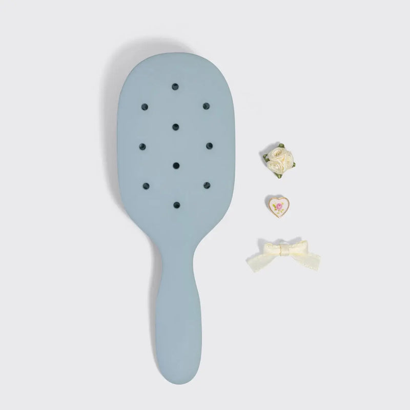 Kitsch KitschPop Paddle Brush & Charm Set Haze Blue