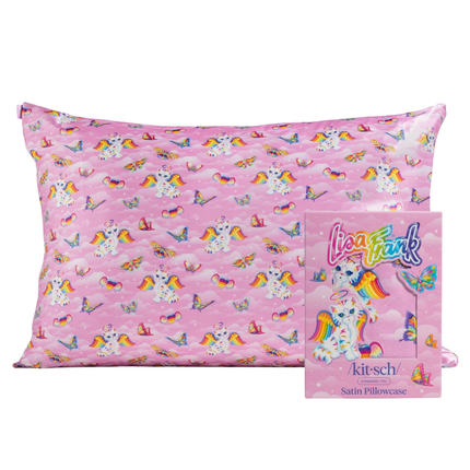 Kitsch Lisa Frank Satin Pillowcase Angel Kitty™