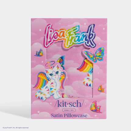Kitsch Lisa Frank Satin Pillowcase Angel Kitty™ King