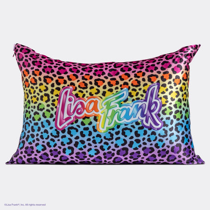 Kitsch Lisa Frank Satin Pillowcase Rainbow Leopard