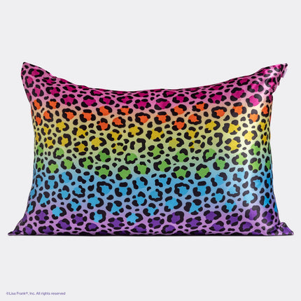 Kitsch Lisa Frank Satin Pillowcase Rainbow Leopard