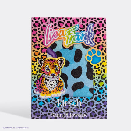 Kitsch Lisa Frank Satin Pillowcase Rainbow Leopard