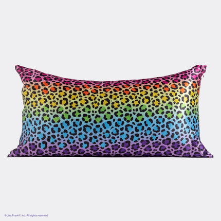 Kitsch Lisa Frank Satin Pillowcase Rainbow Leopard King