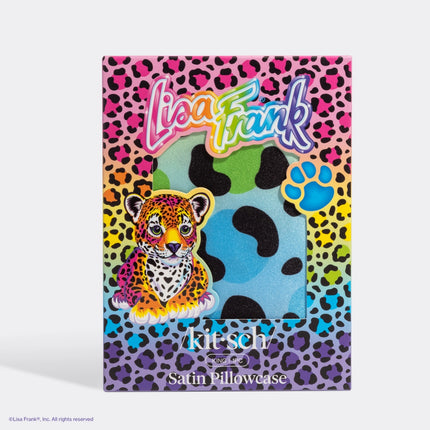 Kitsch Lisa Frank Satin Pillowcase Rainbow Leopard King