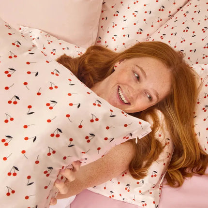 Kitsch Satin Pillowcase Standard Cherry Print