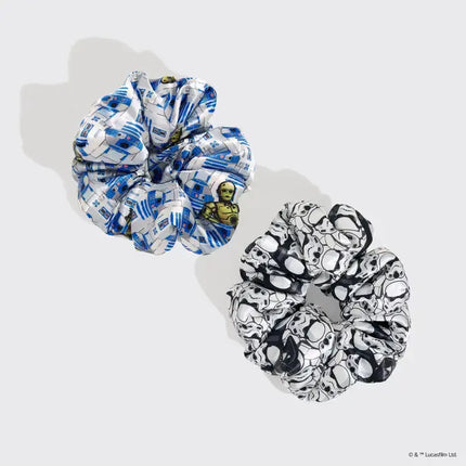 Kitsch Star Wars™ Satin Pillow Scrunchies R2-D2 & Stormtroopers
